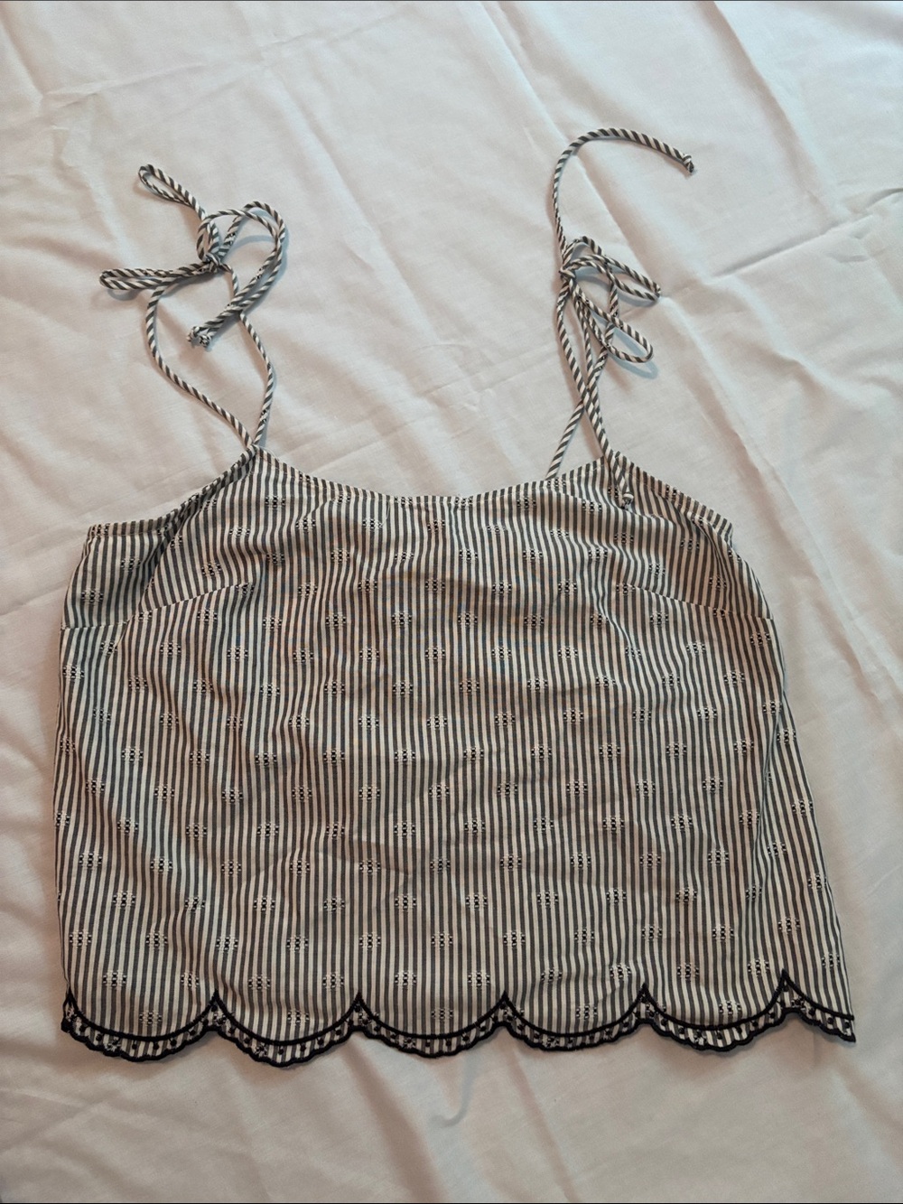 Size M Divided Striped Top